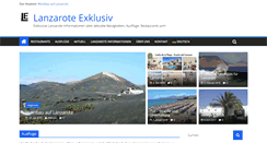 Desktop Screenshot of lanzarote-exklusiv.com
